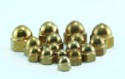 Solid Brass 5/16-24 Low Crown Acorn Nuts,